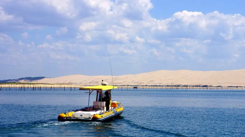 Bat'express - Balade semi-rigide jaune - Bassin d'Arcachon