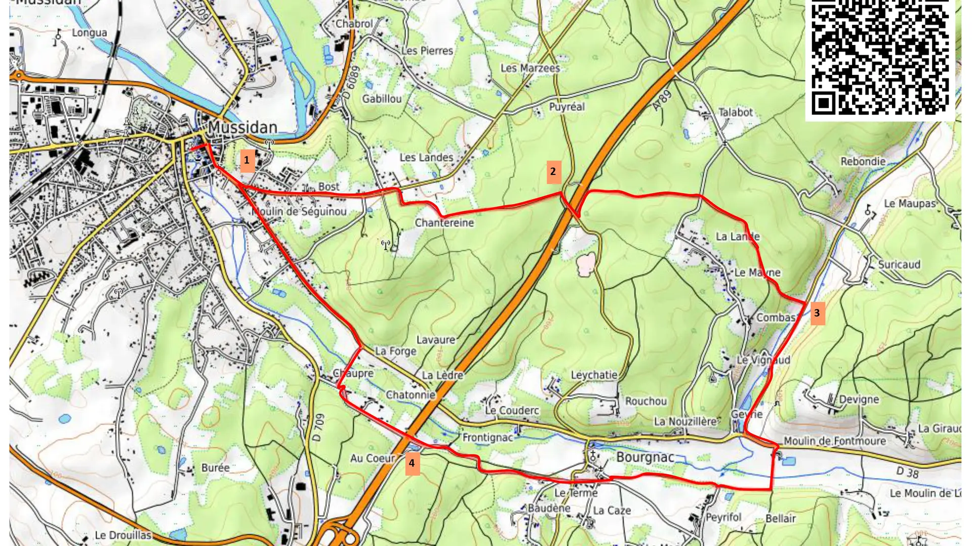 Boucle vélo- Au départ Mussidan