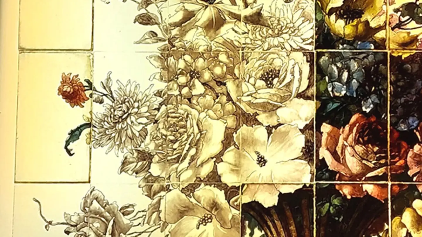 Bouquet  grisailles