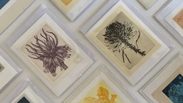 Cartes Eaux Fortes à encadrer