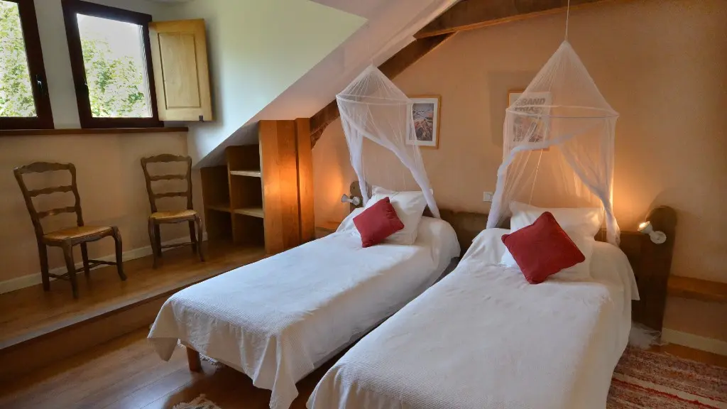 Chambre jumelle en haut