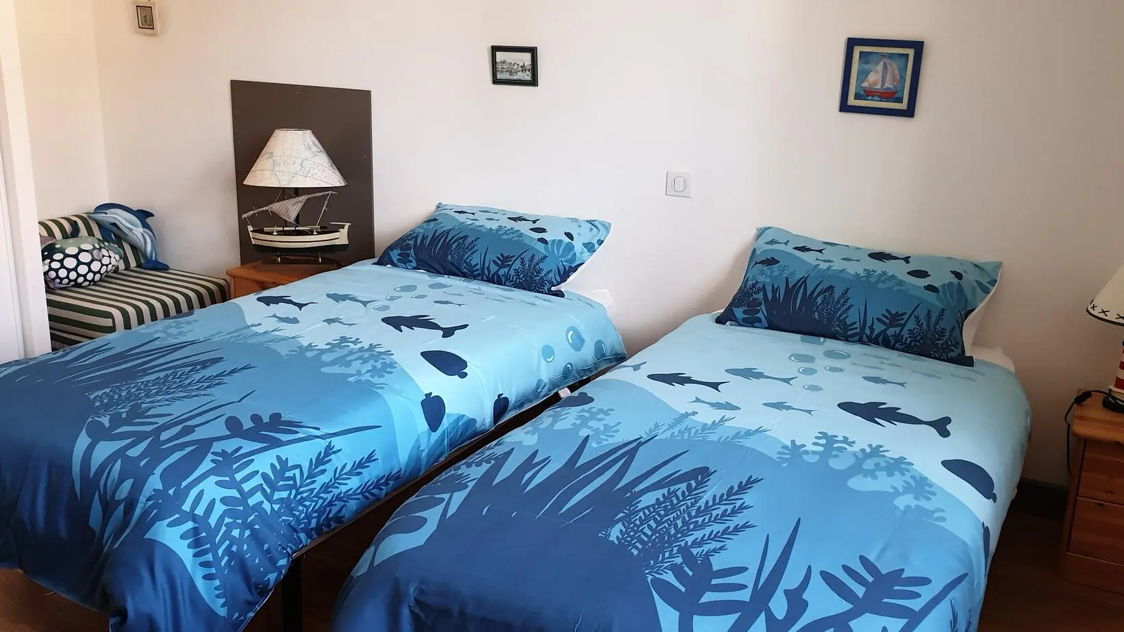 GITE AMBRE CHAMBRE MARINS VERSION LITS SEPARES