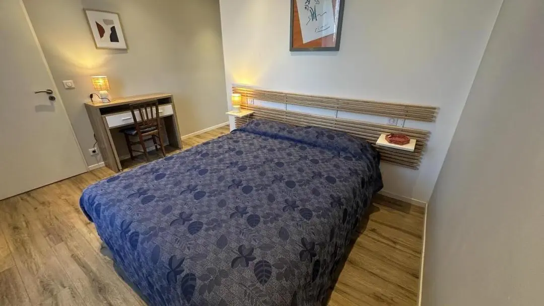 Gîte du Muth Chambre 1 rdc lit ©GDF