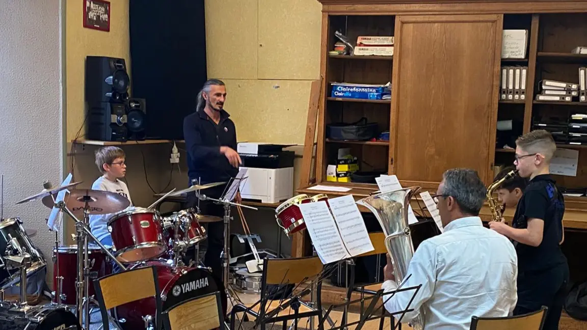 répétition élèves de l'école de musique