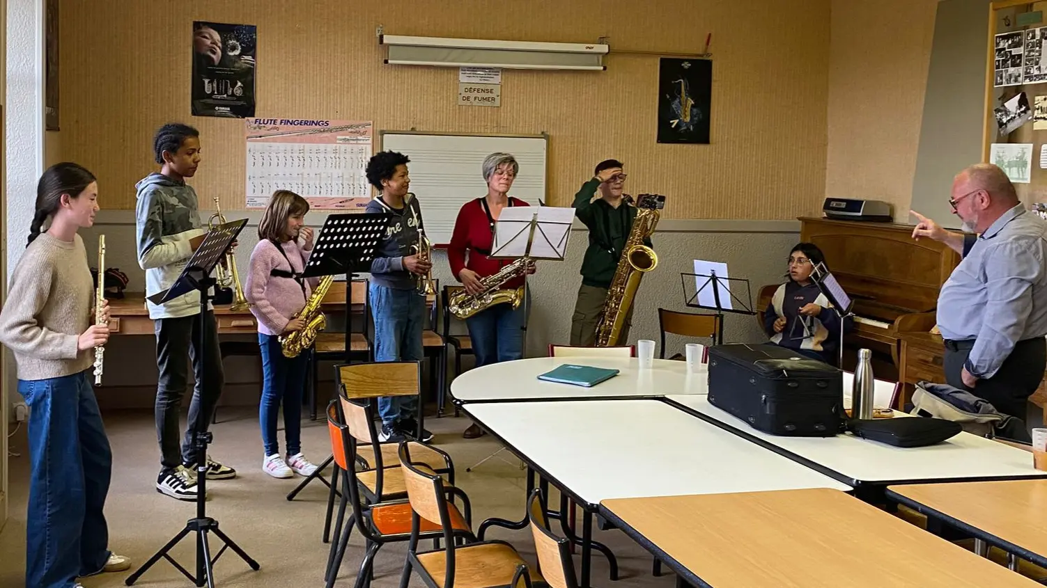 répétition élèves de l'école de musique