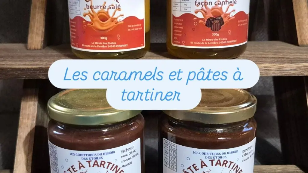 Les confitures du Miroir des étoiles - confitures maison - pâtes à tartiner