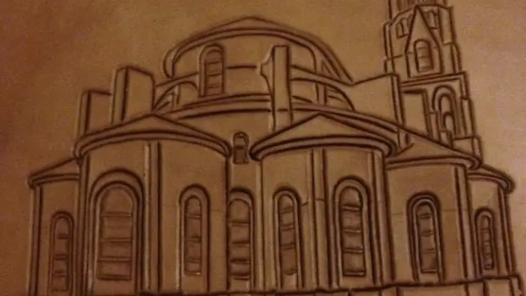 Gravure Collégiale de Saint Léonard de Noblat