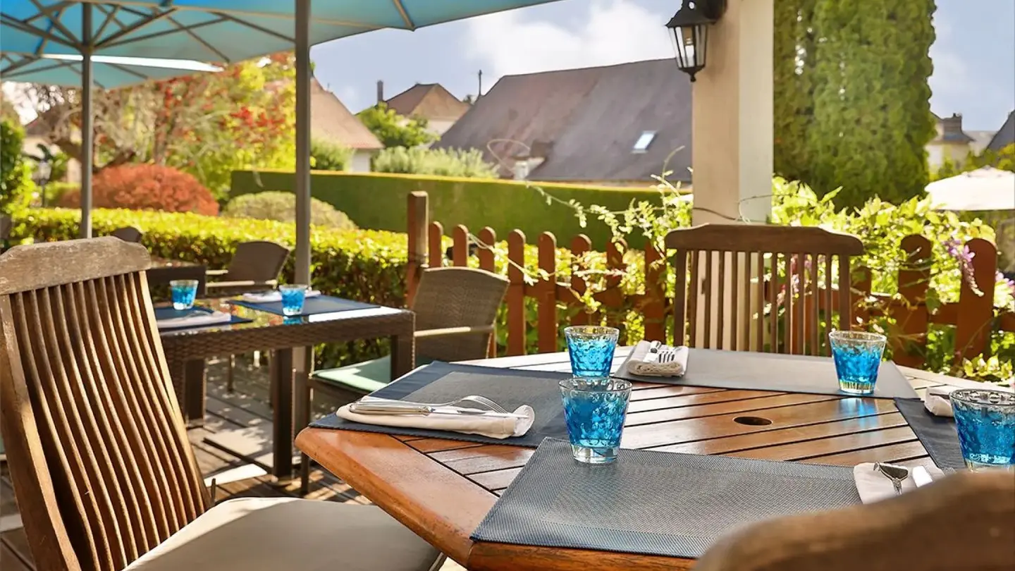 La Coquille - Hôtel Les Voyageurs terrasse