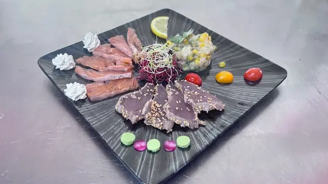 La Paillote de Steph entree tataki gravlax