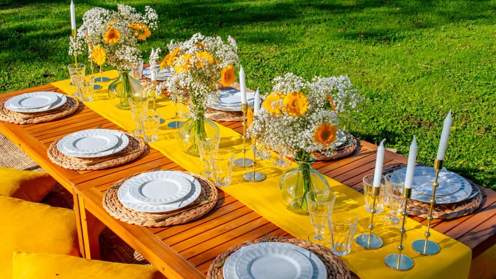 Le temps d'un pic nic tablée champêtre