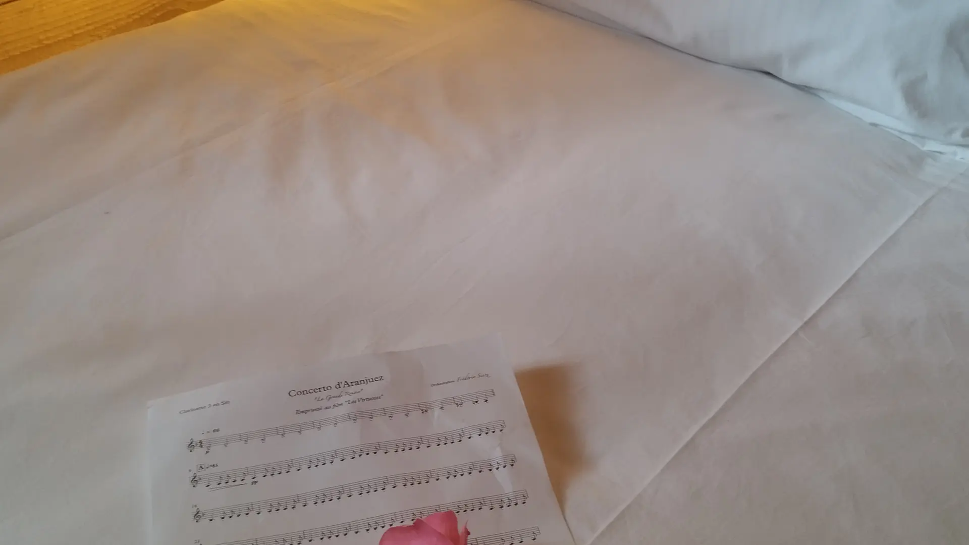 Lit double fleur et partition Cabane Papyjotte 2025 ©OTC