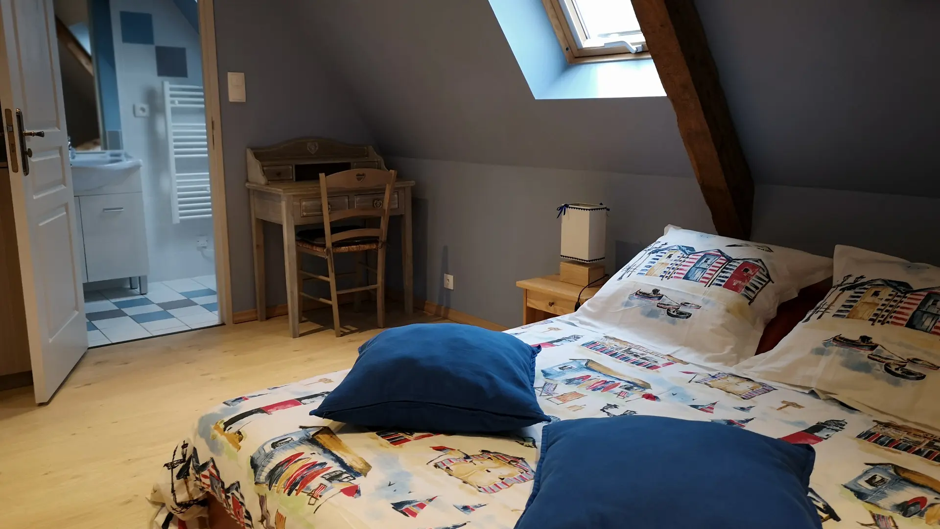 Mapellous chambre bleue