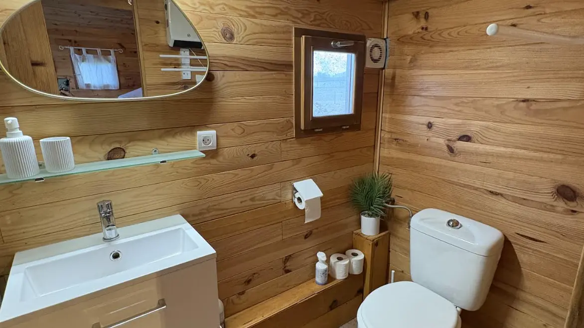 Salle de bains chalet des pins ©Blond