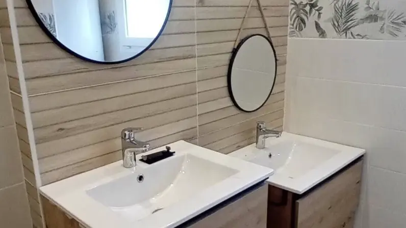 Salle de bains rdc Le Jardin d'André ©Lerre