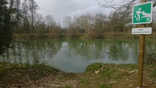 Sentier de l'Adour - Site d'embacation de saint-Sever