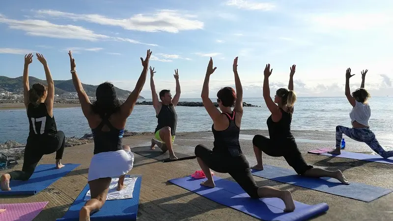 yoga plage