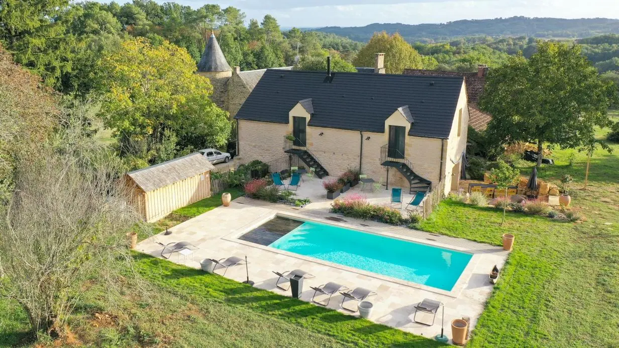 charmes de vaurizaud - maison de charme avec piscine chauffée proche de sarlat 1