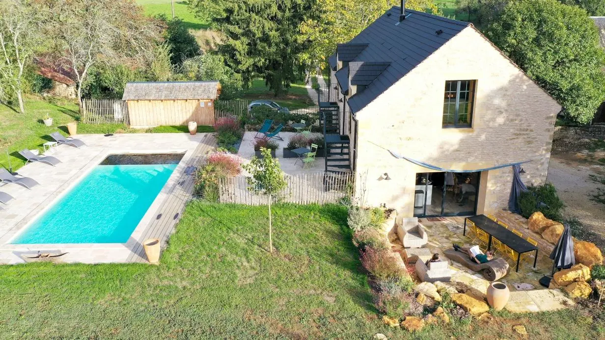 charmes de vaurizaud - maison de charme avec piscine chauffée proche de sarlat. 4