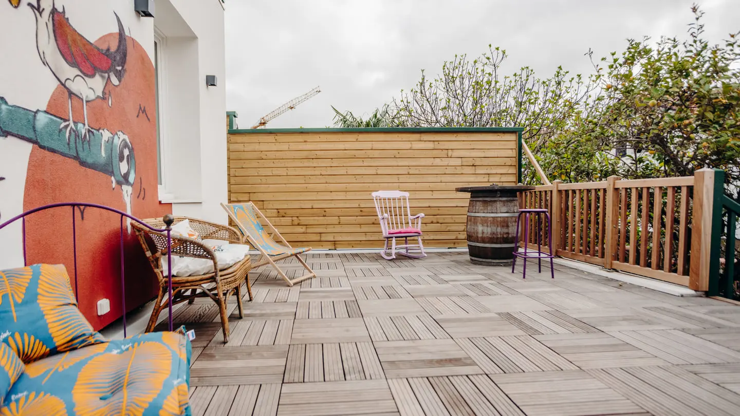 Hostel Demain C'est Loin Autre terrasse
