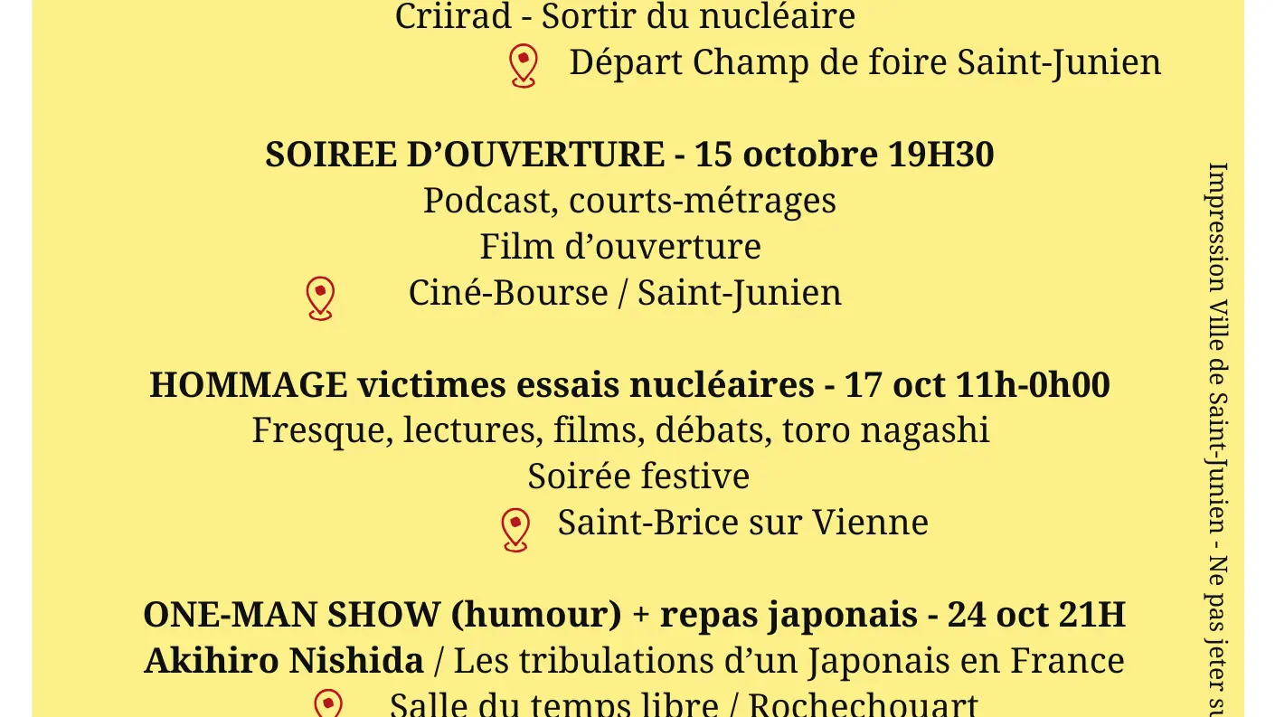 SAINT-JUNIEN / ROCHECHOUART 6eme ÉDITION - Aperçu de la programmation