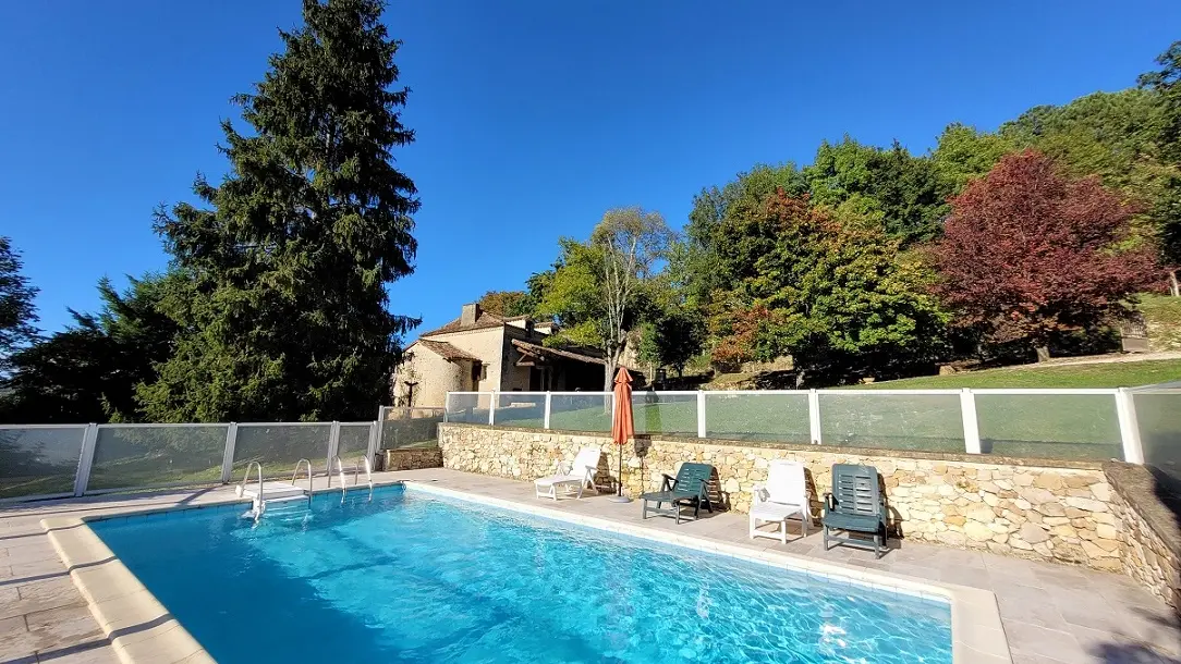 la piscine de 9x4,5m