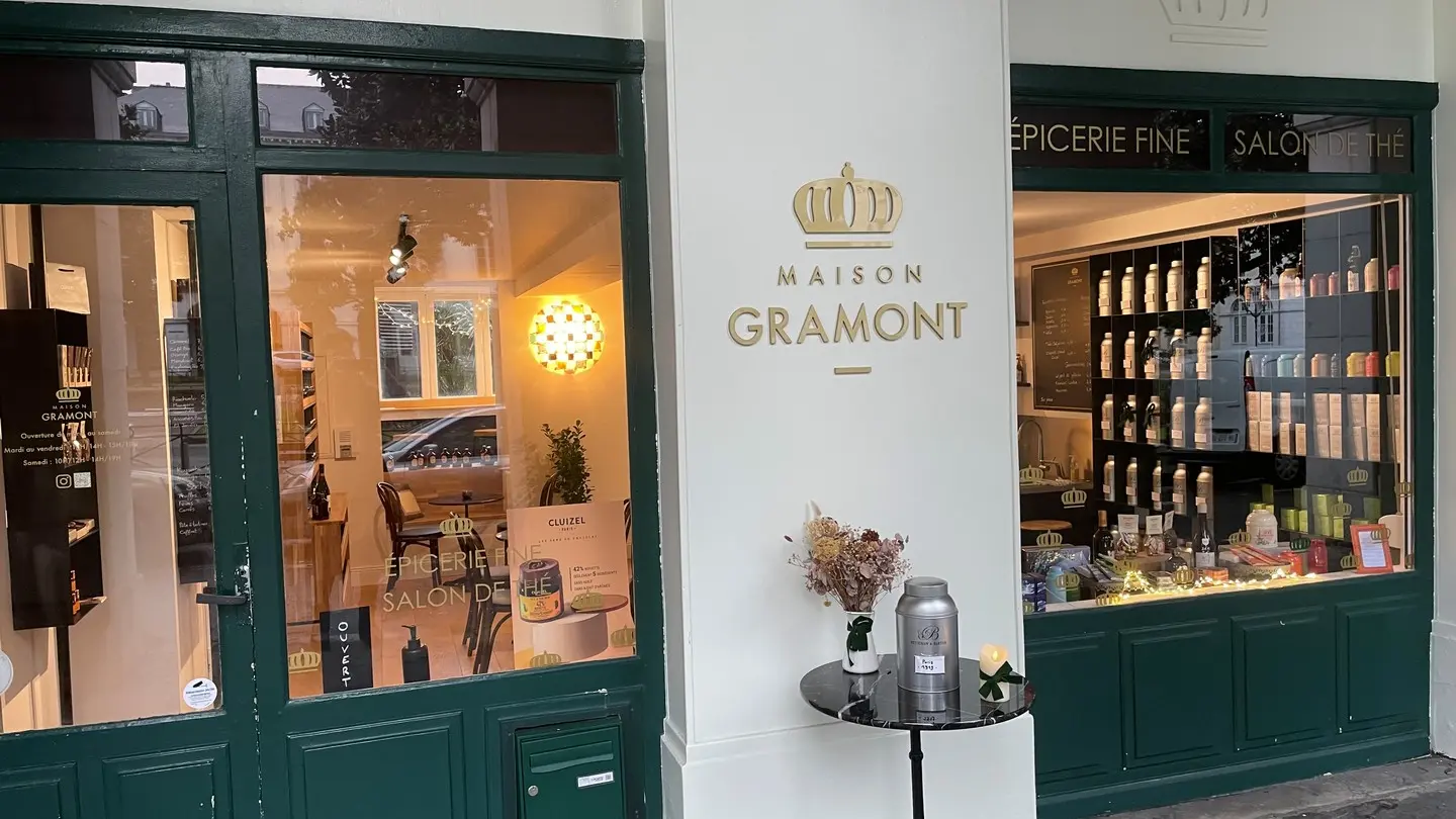 Salon de thé Maison Gramont - Pau - l'entrée