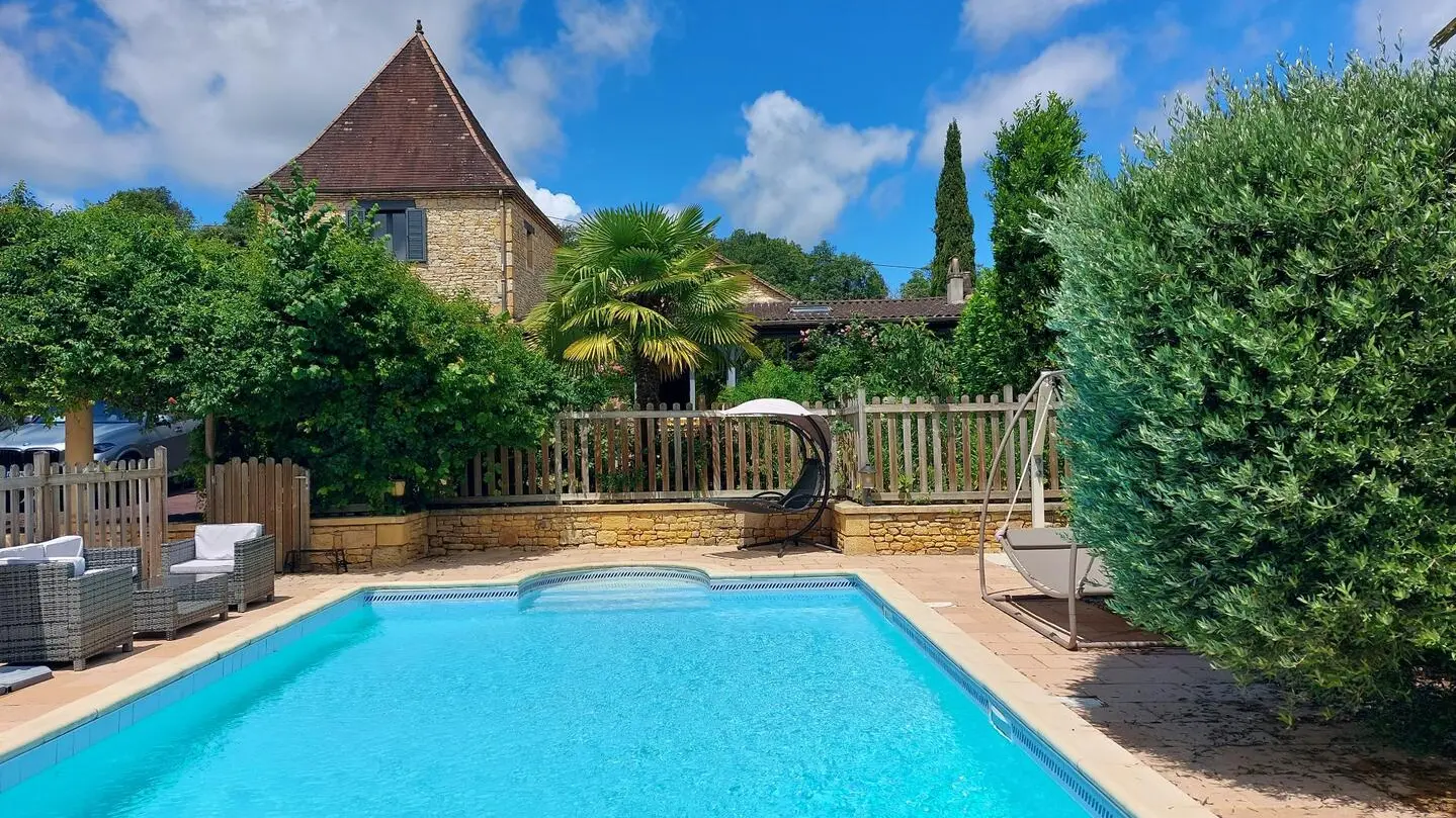 Villa le Lébérou avec piscine à Sarlat_2