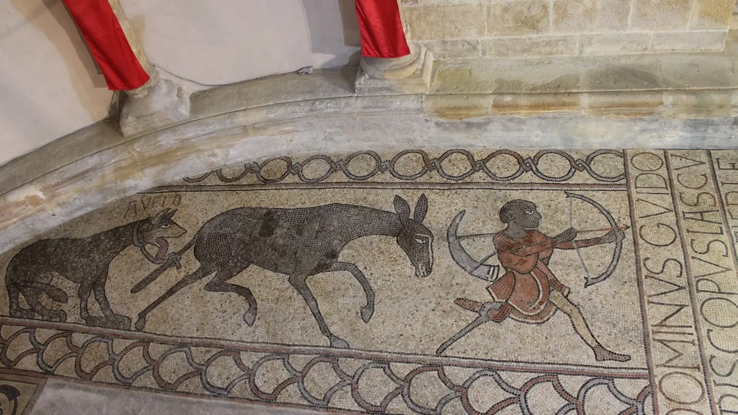 Mosaïque Cathédrale de Lescar - Lescar - chasseur maure
