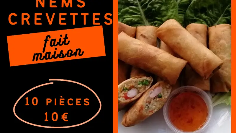 nems crevettes