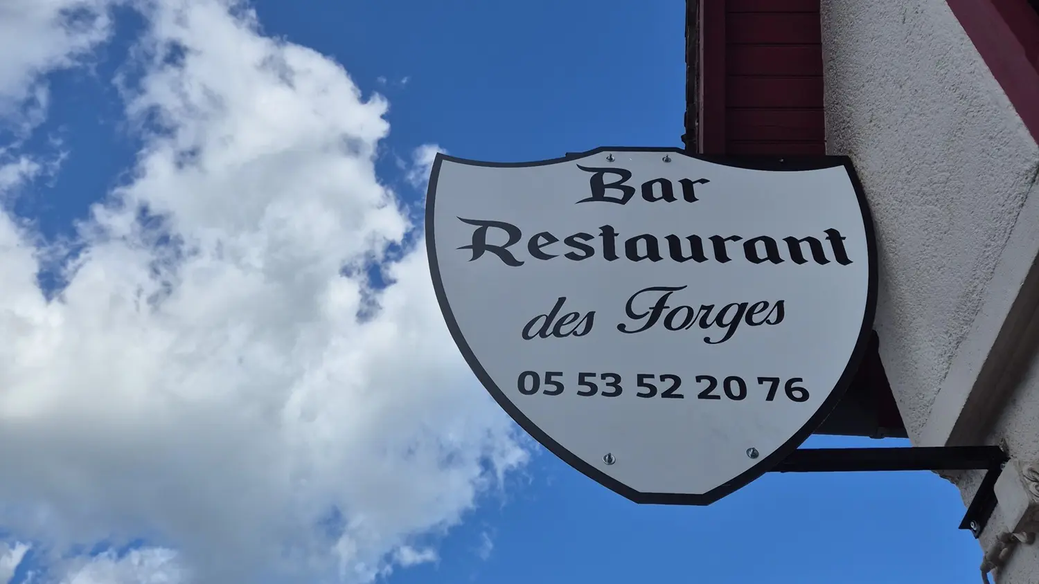 restaurant forges panneau
