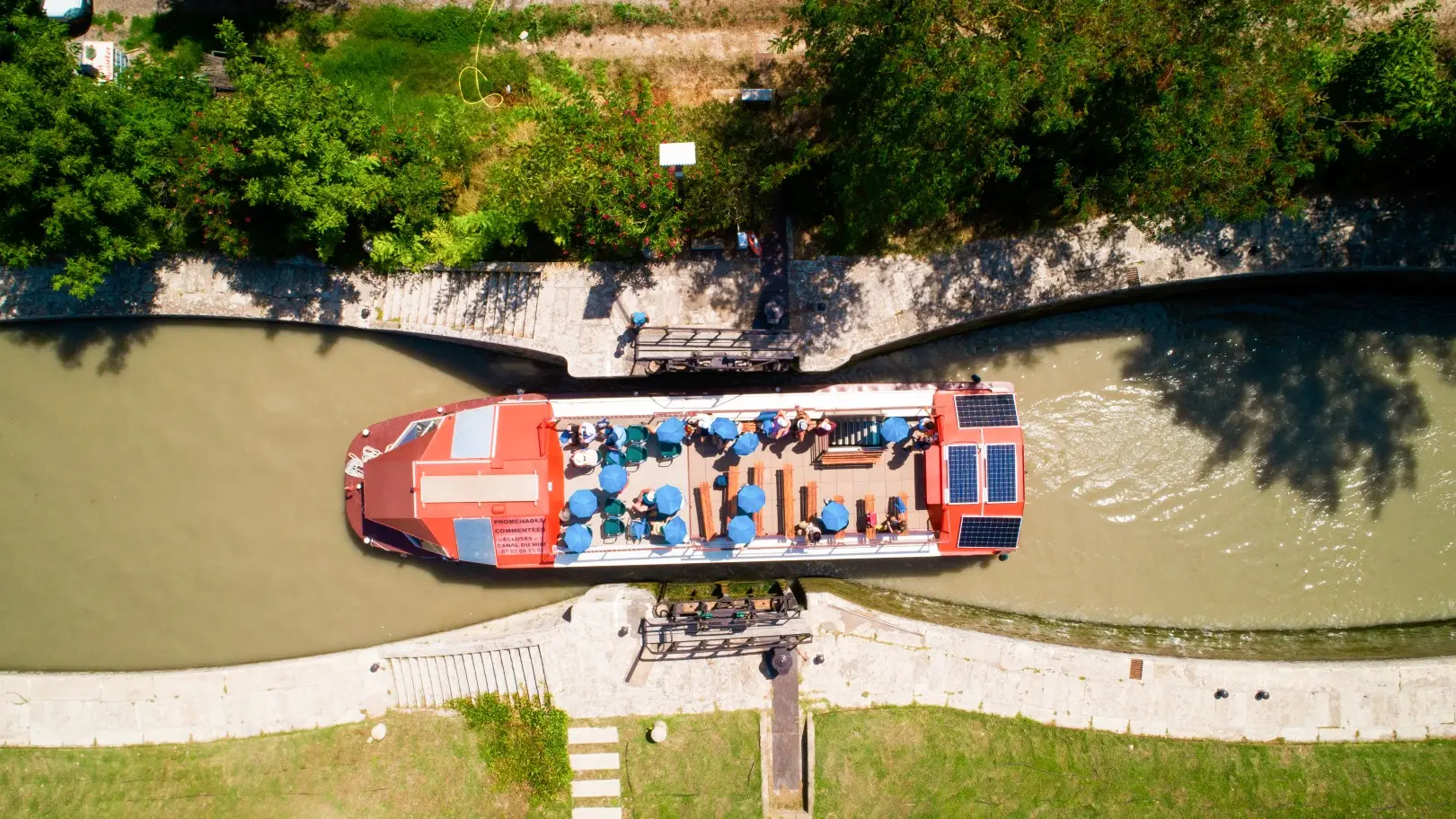 CAP AU SUD dans les écluses