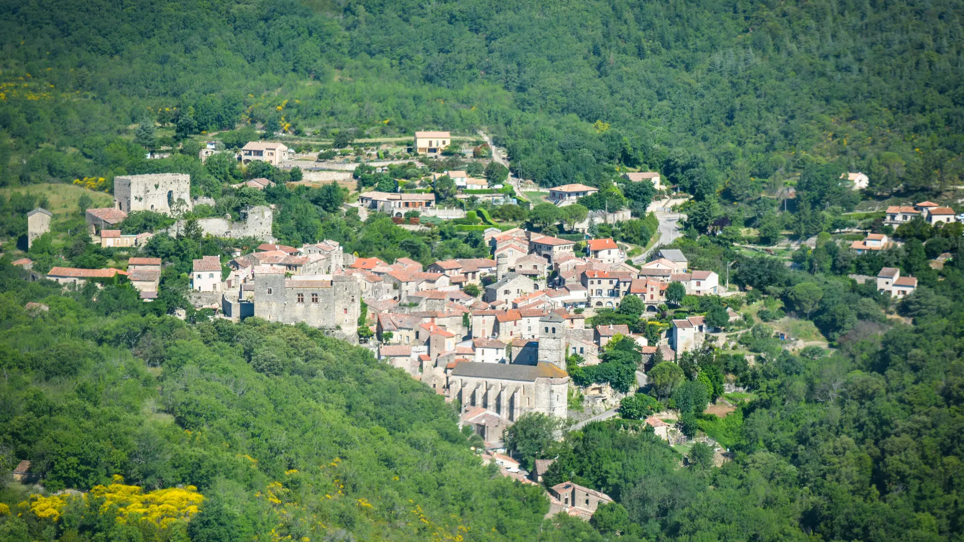 0Vue générale Boussagues aérien