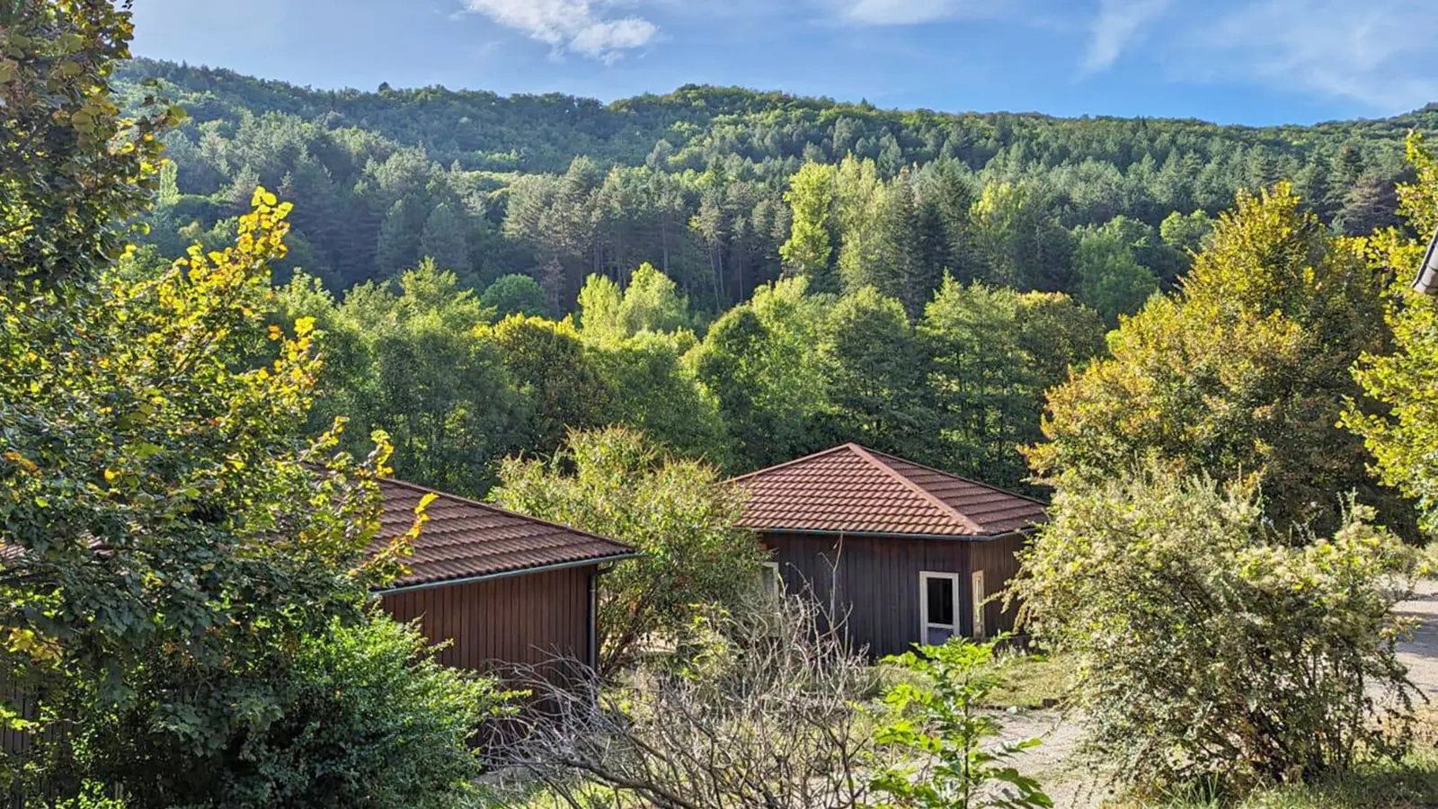 Vue exterieure des chalets