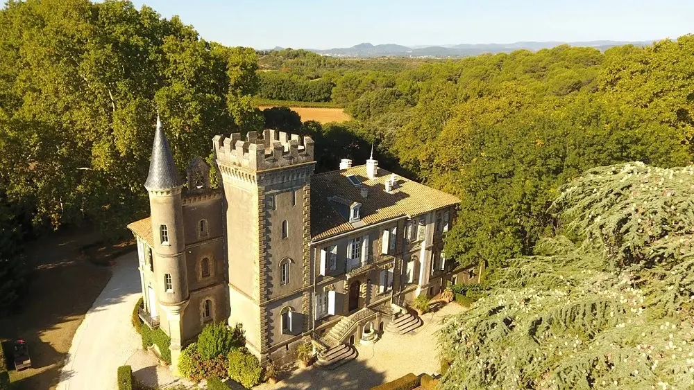 Château vu du ciel