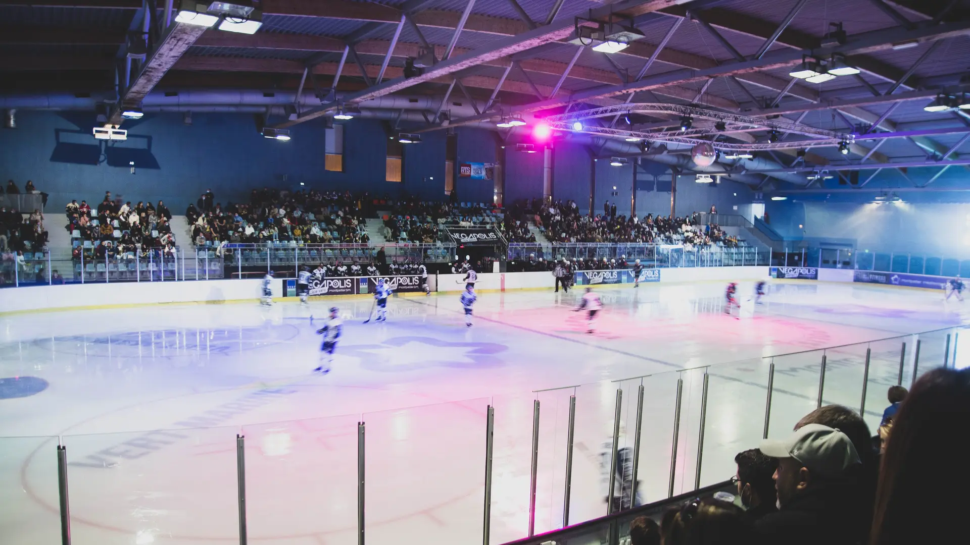 Patinoire pendant les matchs