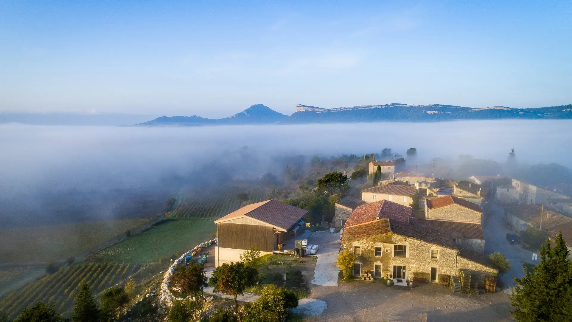 Domaine Lancyre Vue aerienne