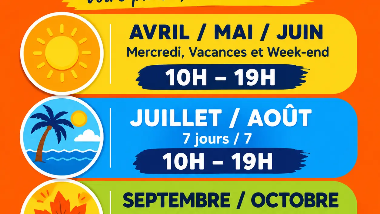 HORAIRES OUVERTURE FIESTA PARC