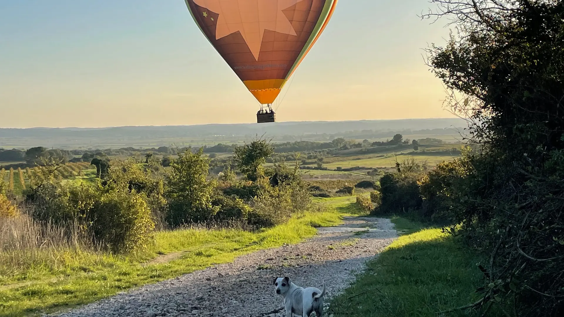 Montgolfière sur l'uzege