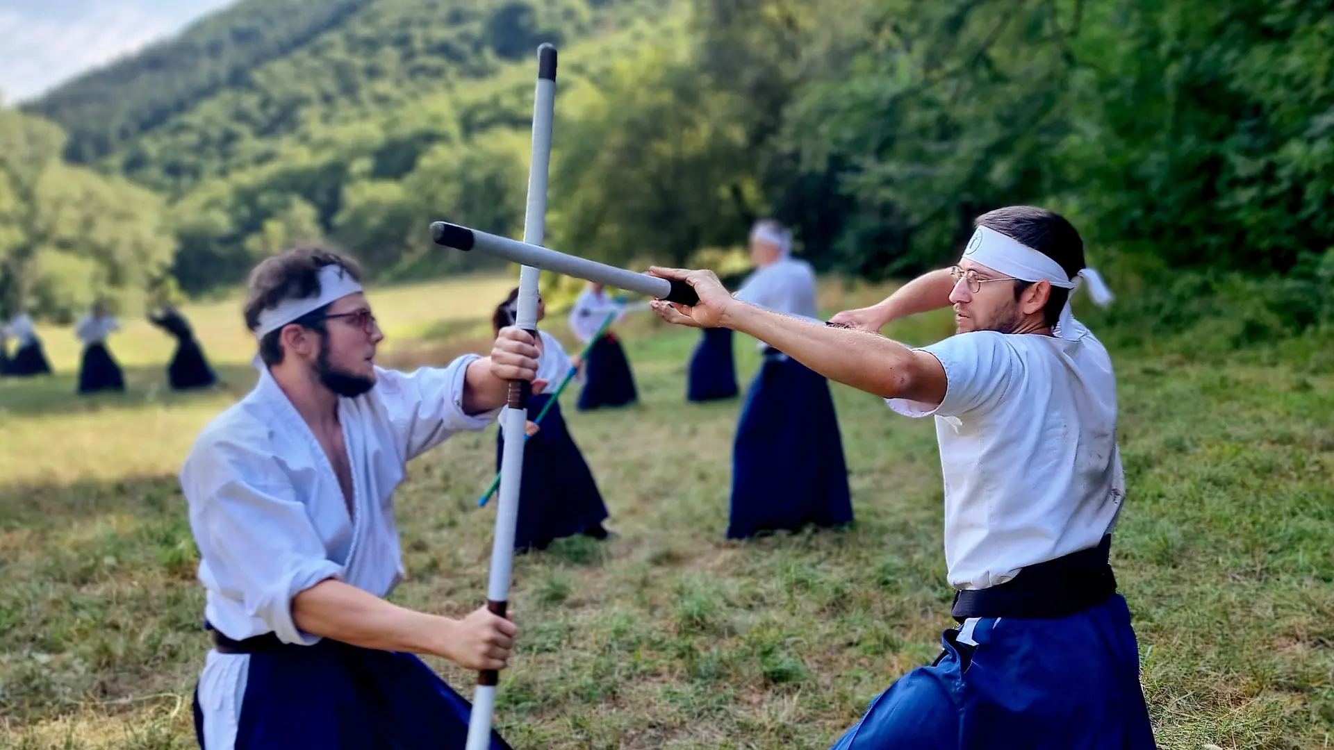 Nikyo (attaques et parades), pratique en extérieur