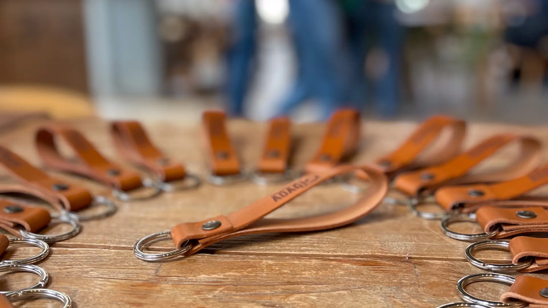 Portes Clés en cuir upcyclé