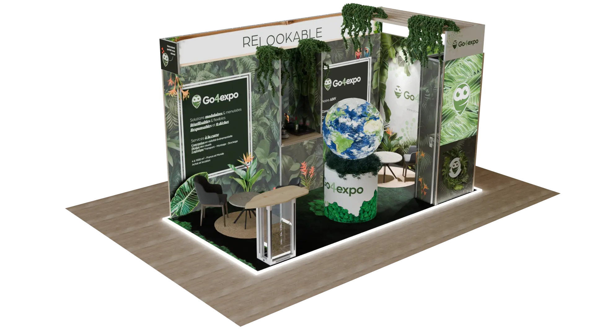 Exemple d'un stand modulaire Go4expo