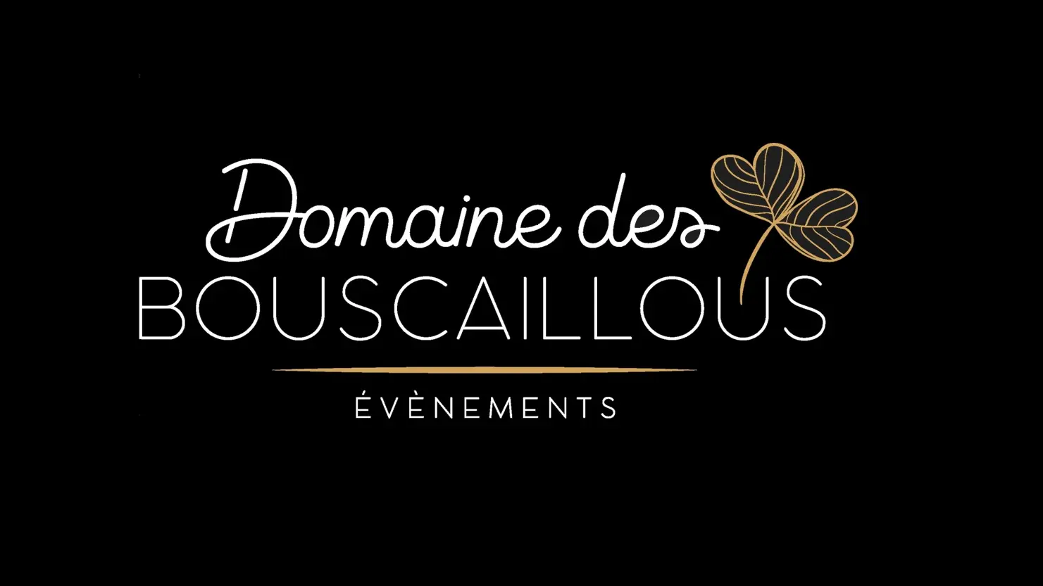 Logo domaine des bouscaillous sur fond noir (002)