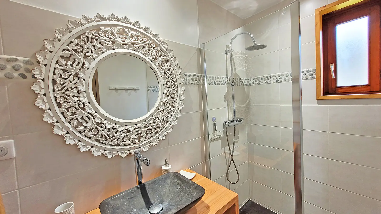 Salle de bain chalet Granit