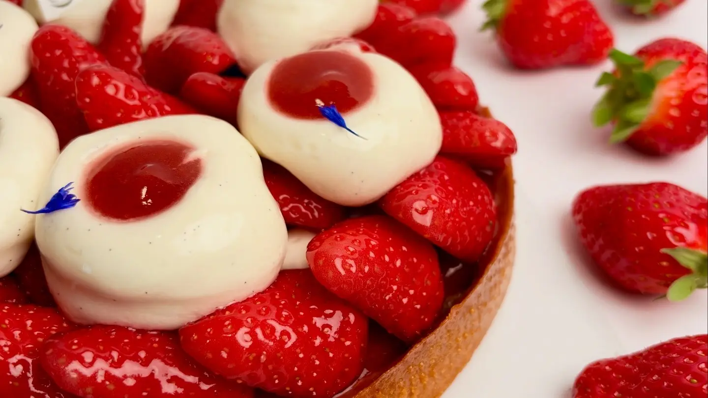 tarte aux fraises