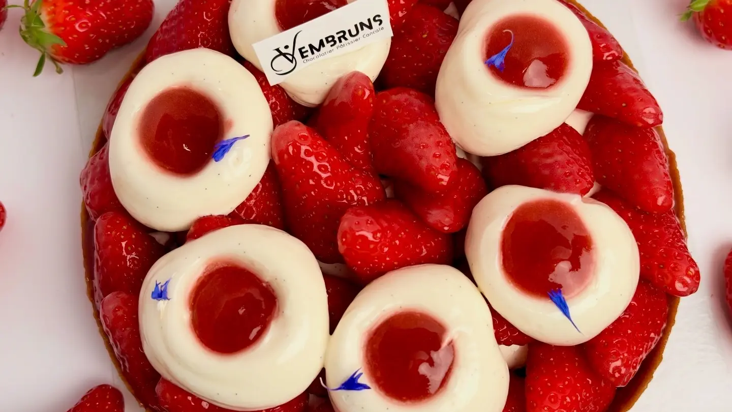 tarte aux fraises embruns  cancale