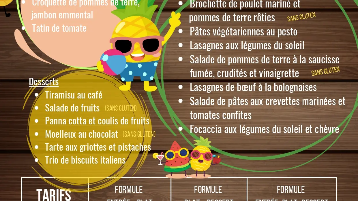 Carte panier repas juillet et aout 2025