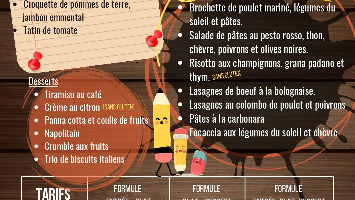 Carte panier repas septembre