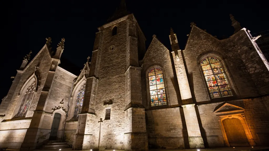 Eglise Saint-Mars nuit- Bais
