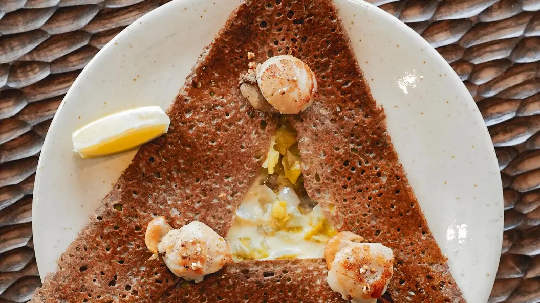 Galette Saint Jacques Breizh Café Dinard