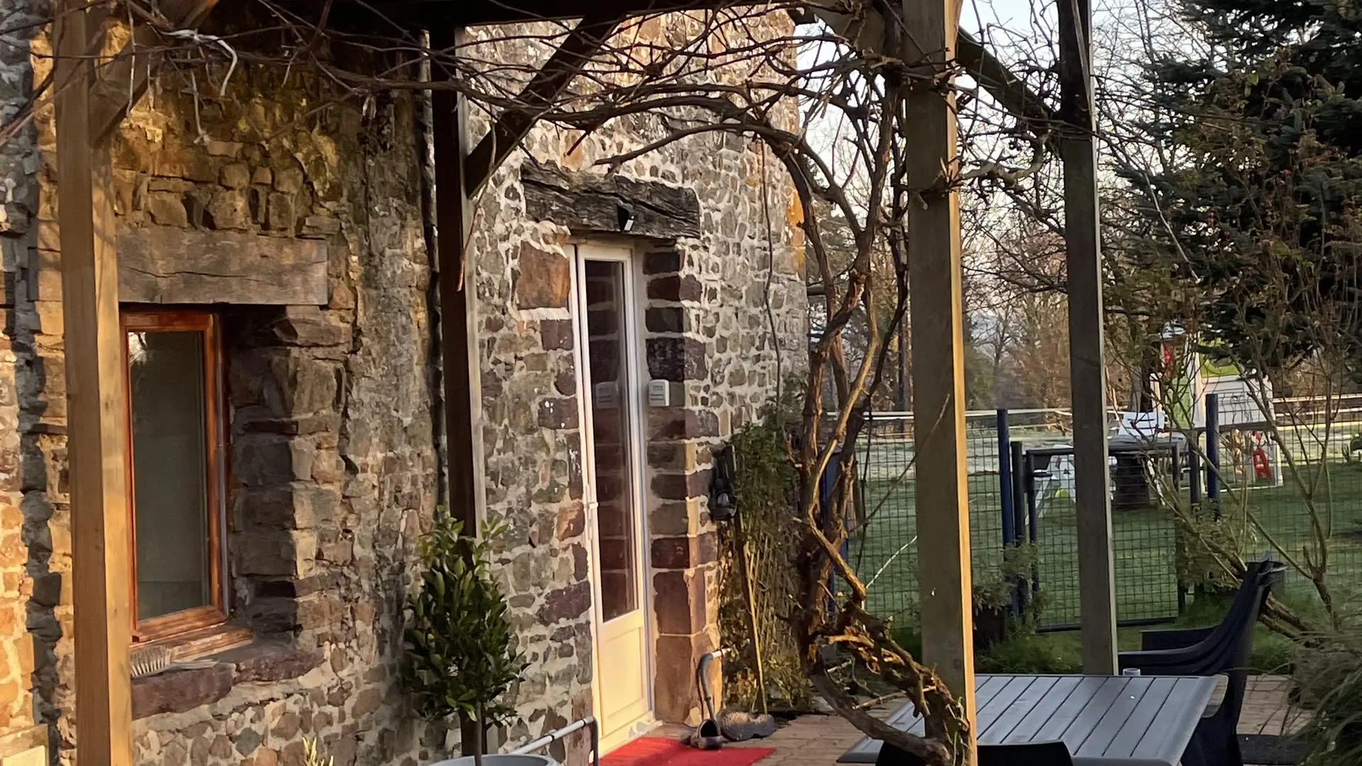 Terrasse pour chambres d'hôtes